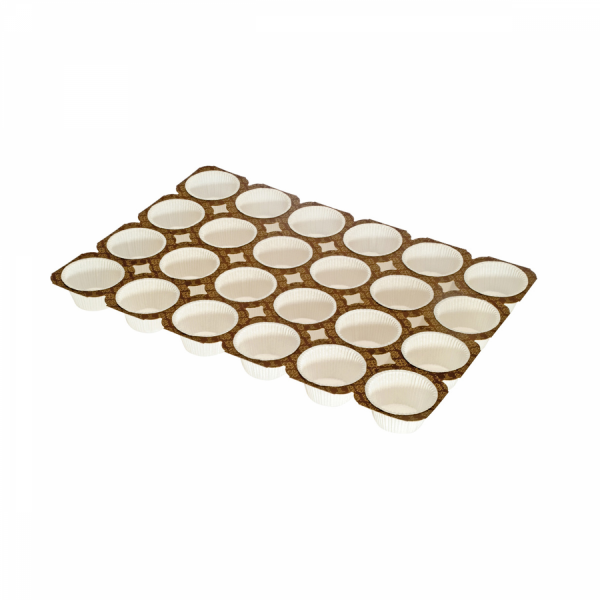 Muffın Tray White 24 Portions